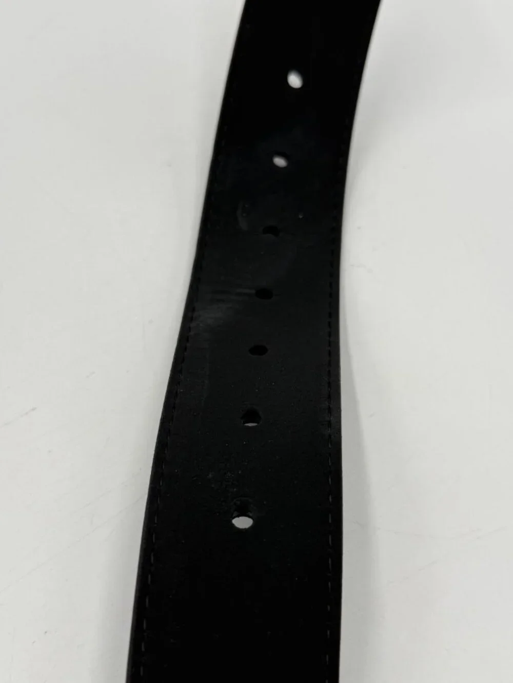 Old Navy Synthetic Leather Belt Size XL Black Buckle Dress Work 1.5